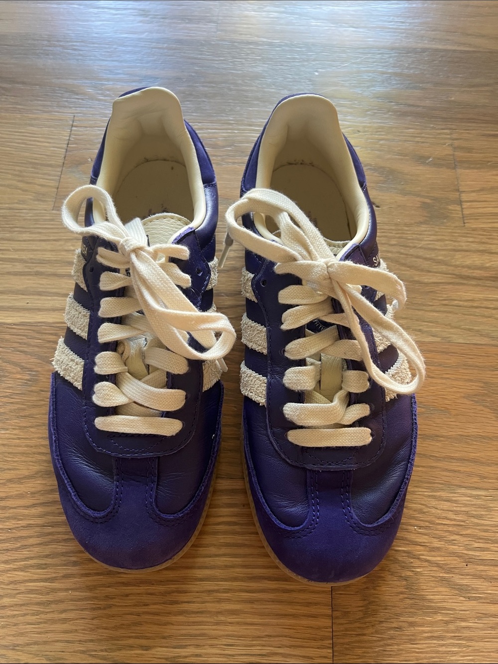 Purple Adidas Sambas